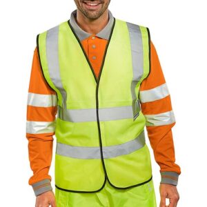 BEESWIFT WCENG BSEEN EN ISO 20471 HI-VIS YELLOW VEST